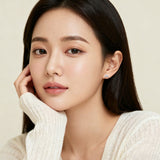 925 Sterling Silver Elegant Silver Stud Earrings With Marquise Zircons - Timeless Sophistication