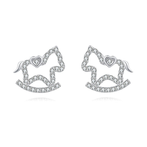 925 Sterling Silver Elegant Heart-shaped Zircon Earrings For Special Occasions