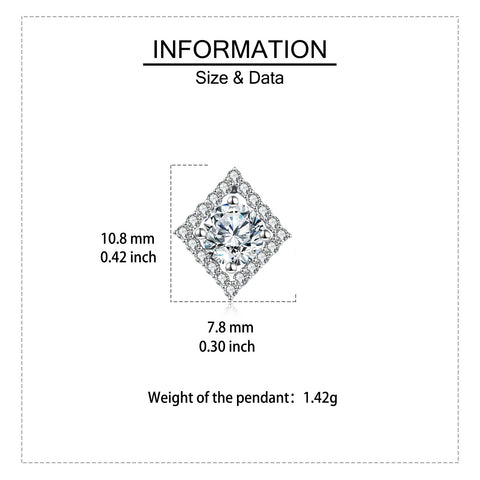 925 Sterling Silver Elegant Square Halo Moissanite Stud Earrings In Plated with White Gold: Timeless Beauty Meets Modern Design
