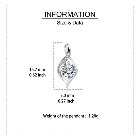 925 Sterling Silver Elegant Silver Moissanite Earrings With Swirling Design