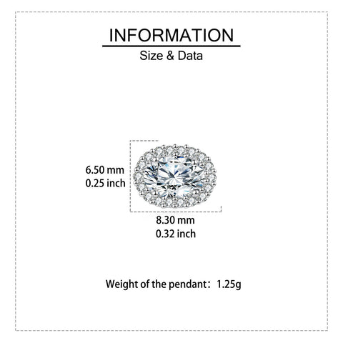 925 Sterling Silver Elegant Moissanite Stud Earrings With Classic Halo Design – Luxury Jewelry