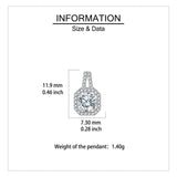 925 Sterling Silver Elegant Cushion-cut Moissanite Halo Earrings With Pavé Accents In Sterling Silver