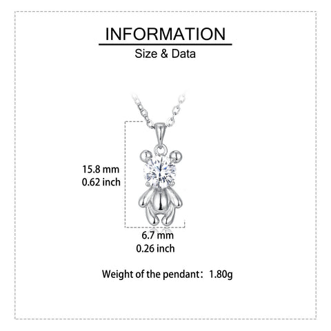 925 Sterling Silver Elegant Zircon Flower Pendant Necklace With Sterling Silver Chain