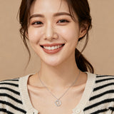 925 Sterling Silver Eternal Grace: Dolphin Zircon Pendant Necklace