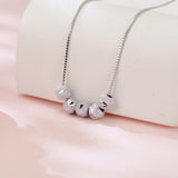 925 Sterling Silver **zircon-encrusted Heart-shaped Pendant Necklace**