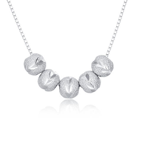 925 Sterling Silver **zircon-encrusted Heart-shaped Pendant Necklace**