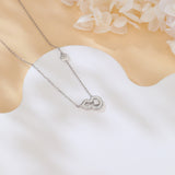 925 Sterling Silver Elegant Heart-shaped Moissanite Pendant Necklace With Delicate Chain And Charm