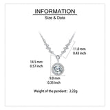 925 Sterling Silver Elegant Zircon Halo Necklace: Timeless Luxury With Sparkling Accents