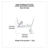 925 Sterling Silver Elegant Lucky Charm Necklace With Zircon-accented Horse Pendant