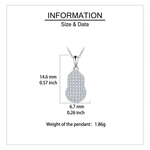 925 Sterling Silver Elegant Teardrop Zircon Pendant Necklace In Sterling Silver