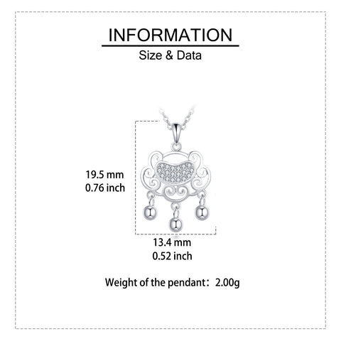 925 Sterling Silver Elegant Silver Heart Pendant Necklace With Intricate Filigree Design And Dangling Beads