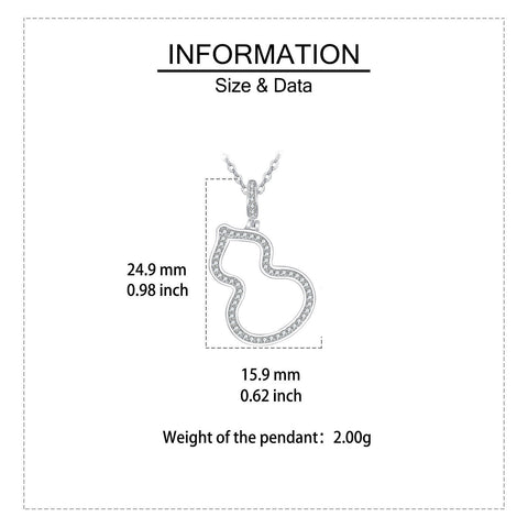 925 Sterling Silver Elegant Silver Zircon Heart-shaped Pendant Necklace With Wavy Design