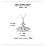 925 Sterling Silver Elegant Zircon Pendant Necklace With Matching Rings: Timeless Luxury Jewelry