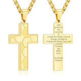 14K Gold Plated Bible Verse Soccer Cross Pendant Necklace for Men
