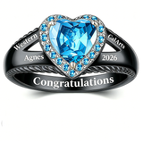 Sterling Silver Personalized Graduation Ring for Class of 2026