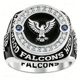 Copper Sterling Silver Custom Birthstone  Engraved Class Ring for Men Gift Class Of 2026