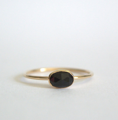 Sterling Silver Oval Moss Agate Ring with Rainbow Moonstone, Turquoise, and Black Onyx