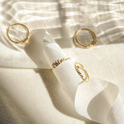 Sterling Silver Personalized Name Ring
