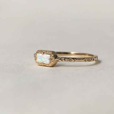 Sterling Silver Natural Moss Agate  Ring with Opal, Blue Topaz, Baguette, and Cubic Zirconia