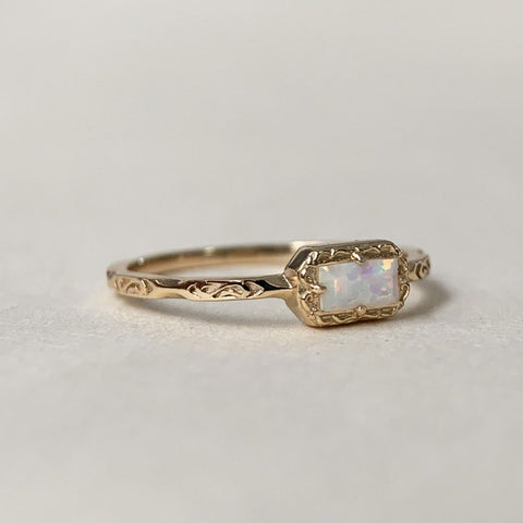 Sterling Silver Natural Moss Agate  Ring with Opal, Blue Topaz, Baguette, and Cubic Zirconia