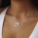 Sterling Silver Personalized Horse Name Pendant Necklace
