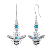 Sterling Silver Bee Butterfly Chicken ChihuahuaDinosaur Frog Octopus Paw Print Platypus Dangle Earrings