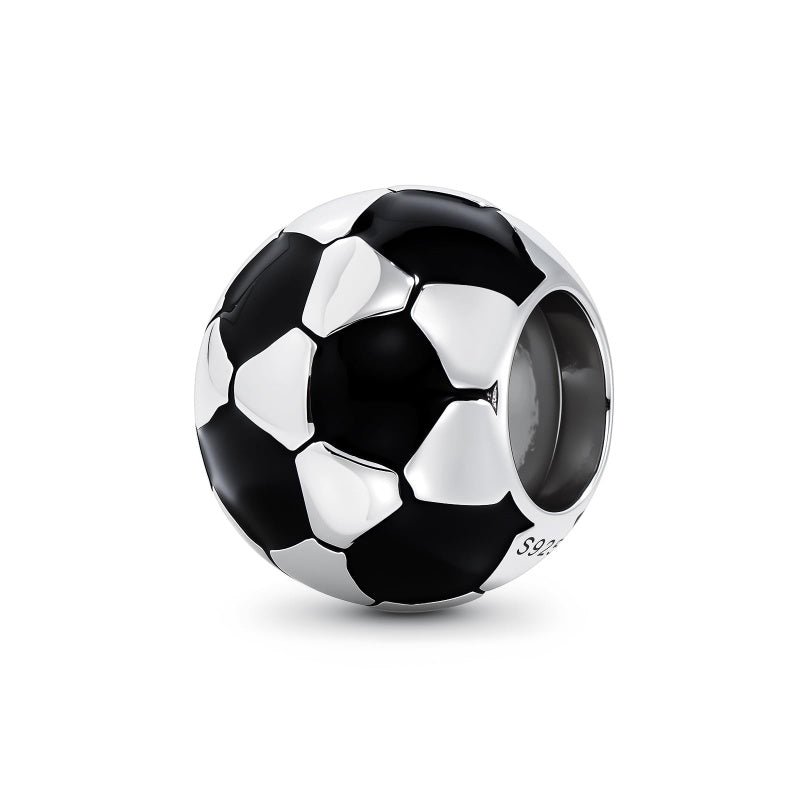 Sterling Silver Volleyball Baseball Basketball Football Soccer Sport Charm Beads