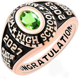 Sterling Silver Personalized  Engraved Class Ringsfor Women