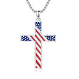 Sterling Silver Cross Pendant Necklace Christian Religious Jewelry Gifts for Anniversary