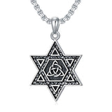 Sterling Silver Crown Jesus Fish Celtic Knot Chai  Lion Star of David Pendant Necklace
