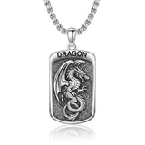 Sterling Silver Tiger Eagle Lion Dragon Phoenix Necklace for Men Animal Jewelry Gifts for Chrismas Birthday