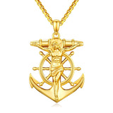 Christian Religious Medal Amulet 14K Gold Plated Pendant  Necklace