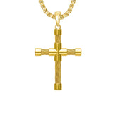 14K Gold Plated Cross Pendant Necklace Christian Jewelry Gifts