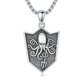 Sterling Silver  Eagle Elephant Fox Octopus Trident  Pig Raven Scorpion Pendant Necklace