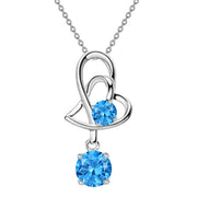 10 14 18K GoldBirthstone Pendant Necklace