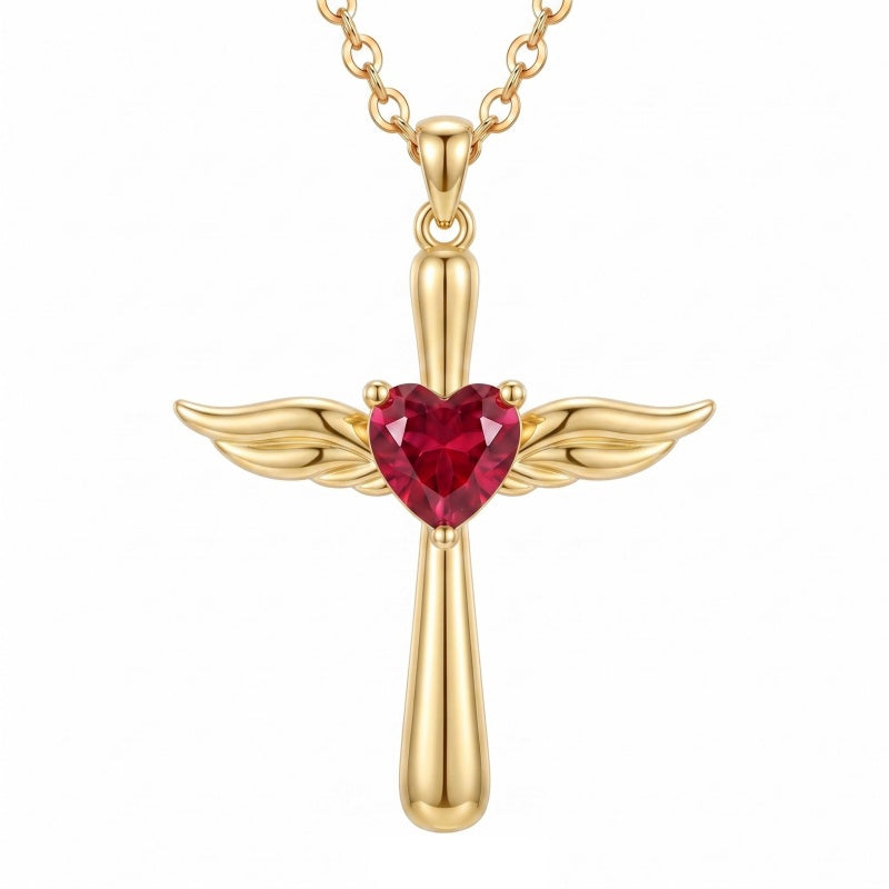10K 14K 18K Gold Cross Pendant Necklace Religious Jewelry Gifts for Men and Women
