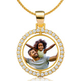 14K Gold Plated Personalized Photo Pendant Necklace Personalized Gift