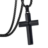 14K Gold Plated Cross Necklace for Men with Adjustable Chain Jewelry Gift for Him