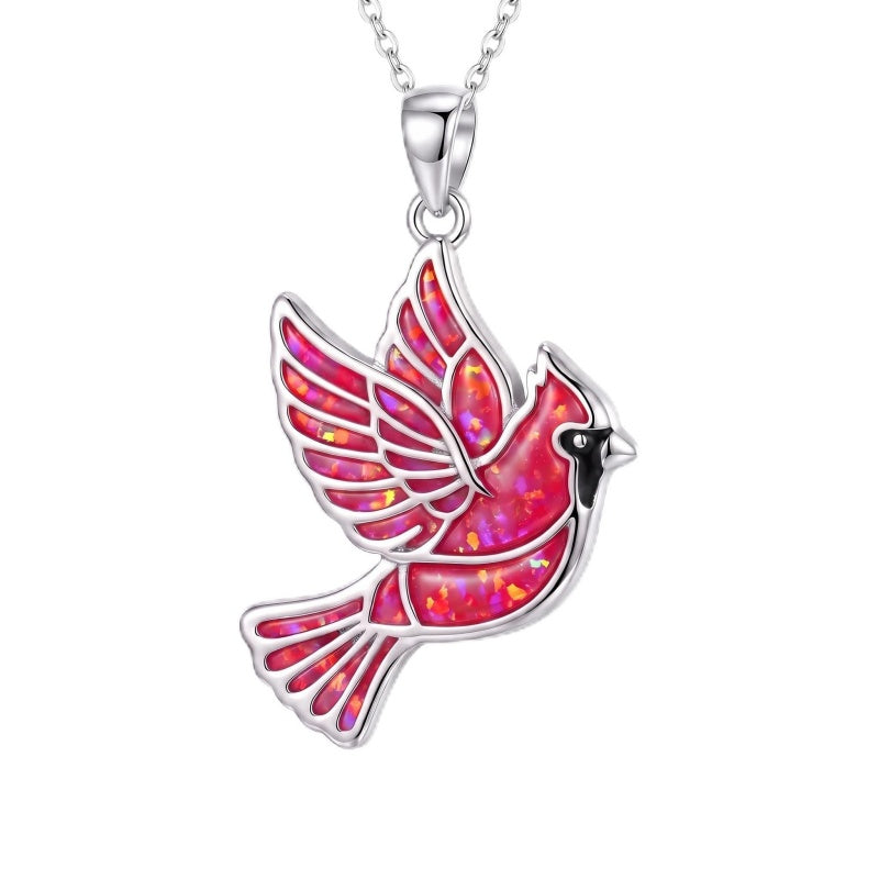 Sterling Silver Dragonfly  Cardinal Butterfly Hummingbird Pendant Necklace Gift for Women