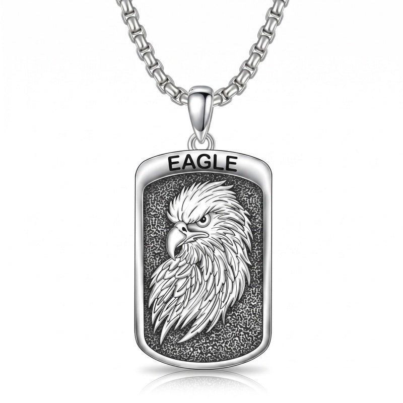 Sterling Silver Tiger Eagle Lion Dragon Phoenix Necklace for Men Animal Jewelry Gifts for Chrismas Birthday