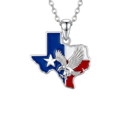 Sterling Silver  Bluebonnets Cow Skull Cowboy Hat Boot Cactus Cowgirl Texas Necklace Texas Necklace