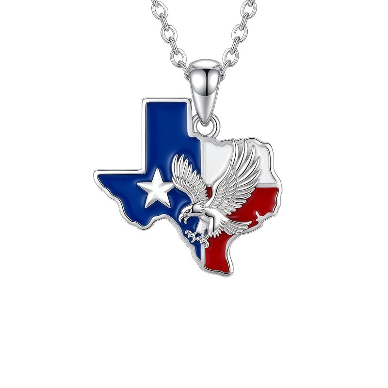 Sterling Silver  Bluebonnets Cow Skull Cowboy Hat Boot Cactus Cowgirl Texas Necklace Texas Necklace