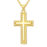 14K Gold Plated Cross Infinity  Pendant Necklace  for Women