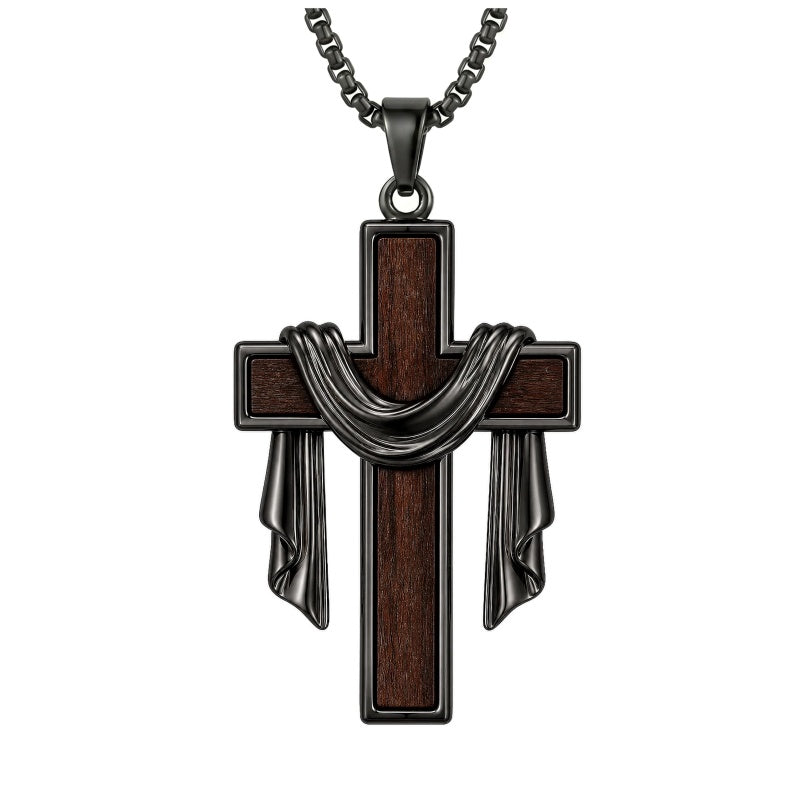 Sterling Silver Cross Pendant Necklace Christian Religious Jewelry Gifts for Anniversary