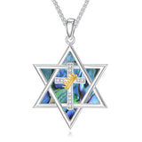 Sterling Silver Crown Jesus Fish Celtic Knot Chai  Lion Star of David Pendant Necklace