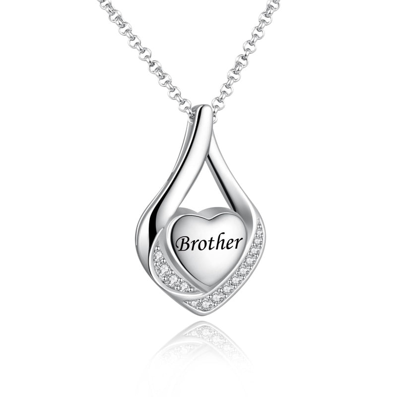 Sterling Silver Personalized Engraved Moss Agate Larimar Moonstone Opal Turquoise Urn Necklace for Ashes