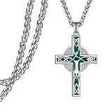 14K Gold Plated  Cross Necklace Religious Amulets Jewelry Gifts