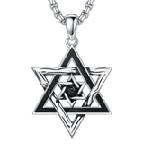 Sterling Silver Crown Jesus Fish Celtic Knot Chai  Lion Star of David Pendant Necklace