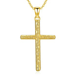 14K Gold Plated  Cross Necklace for Women Christian Jewelry  Birthday Christmas Gift