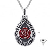 Sterling Silver Cross Hummingbird Cardinal  Rose Sunflower Urn  Necklace for Ashes Cremation Jewelry